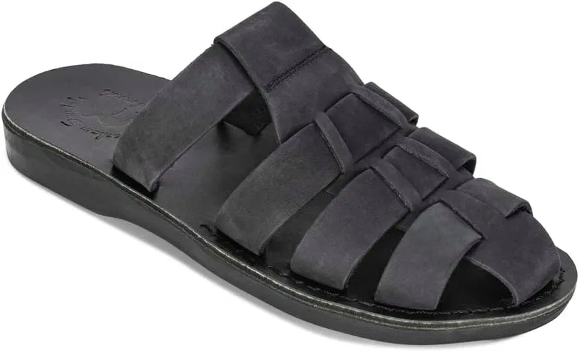 Сандалии из натуральной кожи Michael, черные Jerusalem Sandals