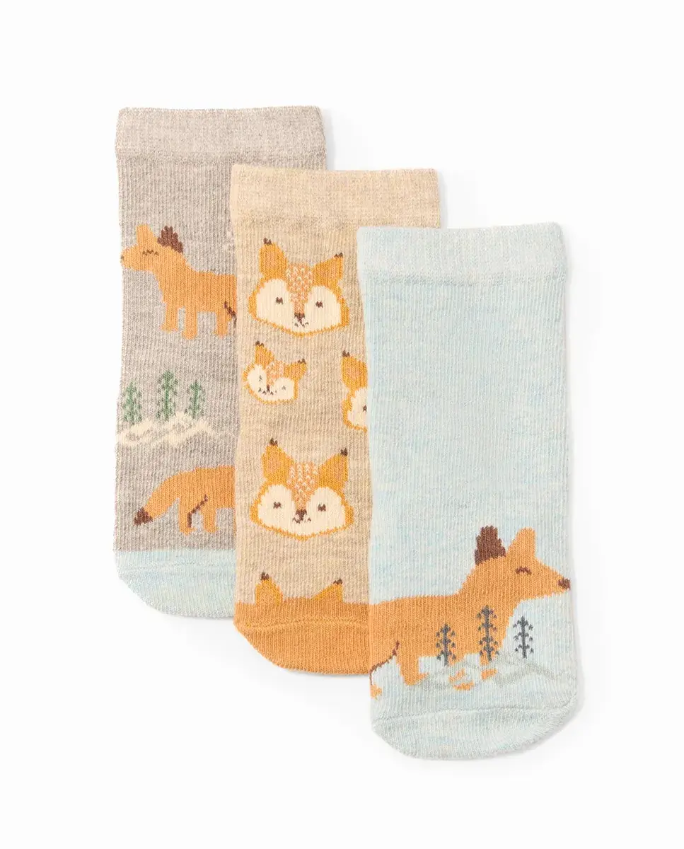 

Носки с лисами Sfera, светло-голубой