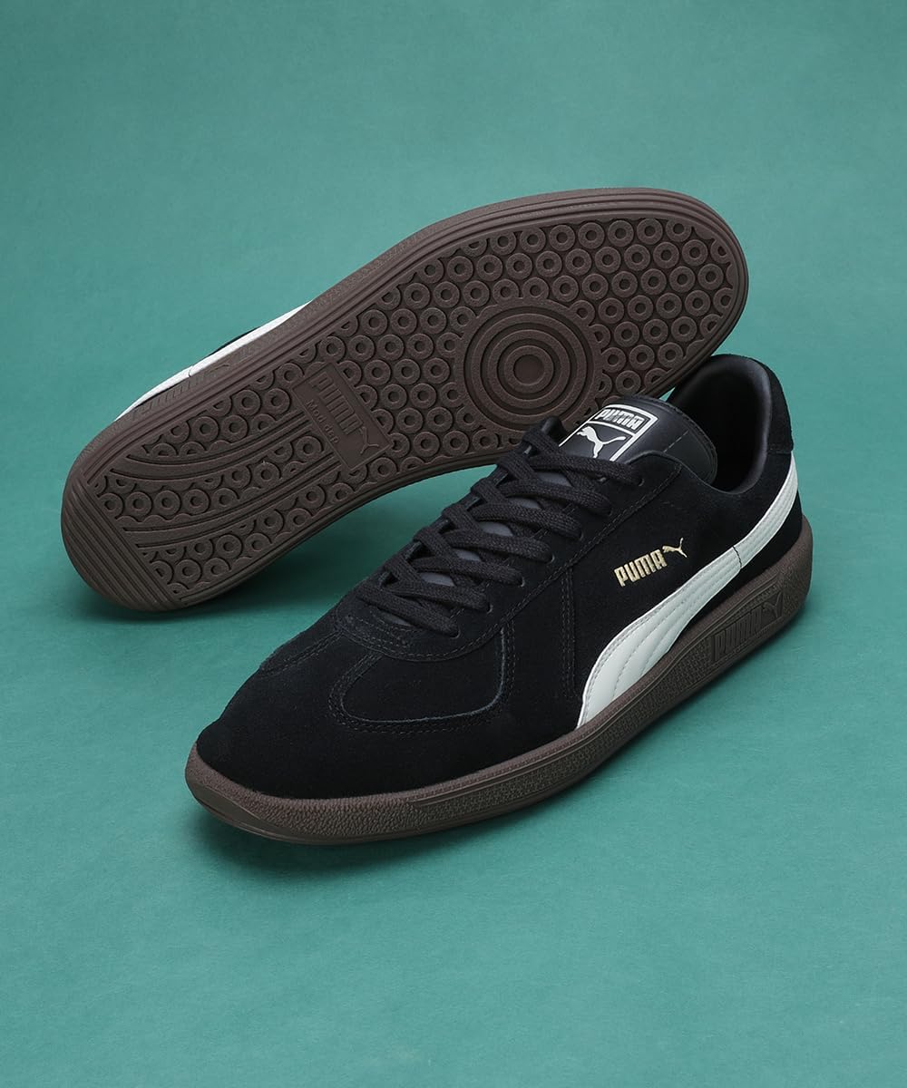 Кроссовки PUMA из замши для взрослых, унисекс, базовая модель, черный — фото 4
