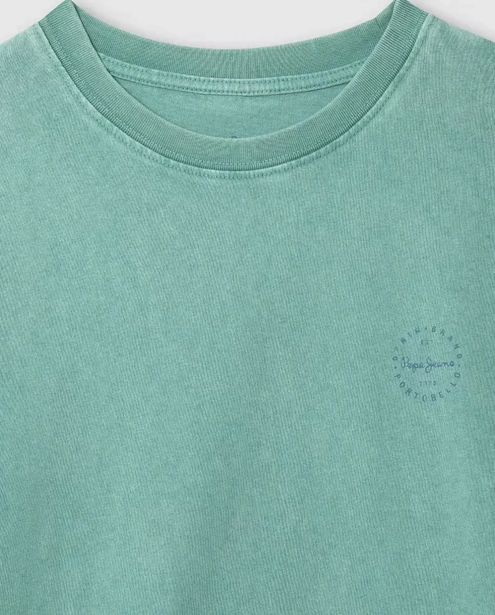 Детская футболка Harryson Pepe Jeans, бирюзовый — фото 3