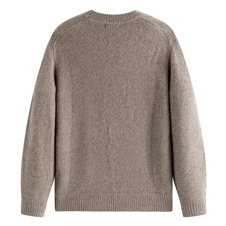 

PEACEBIRD MEN Свитер мужской Lilac Brown 1 с круглой горловиной Moderate