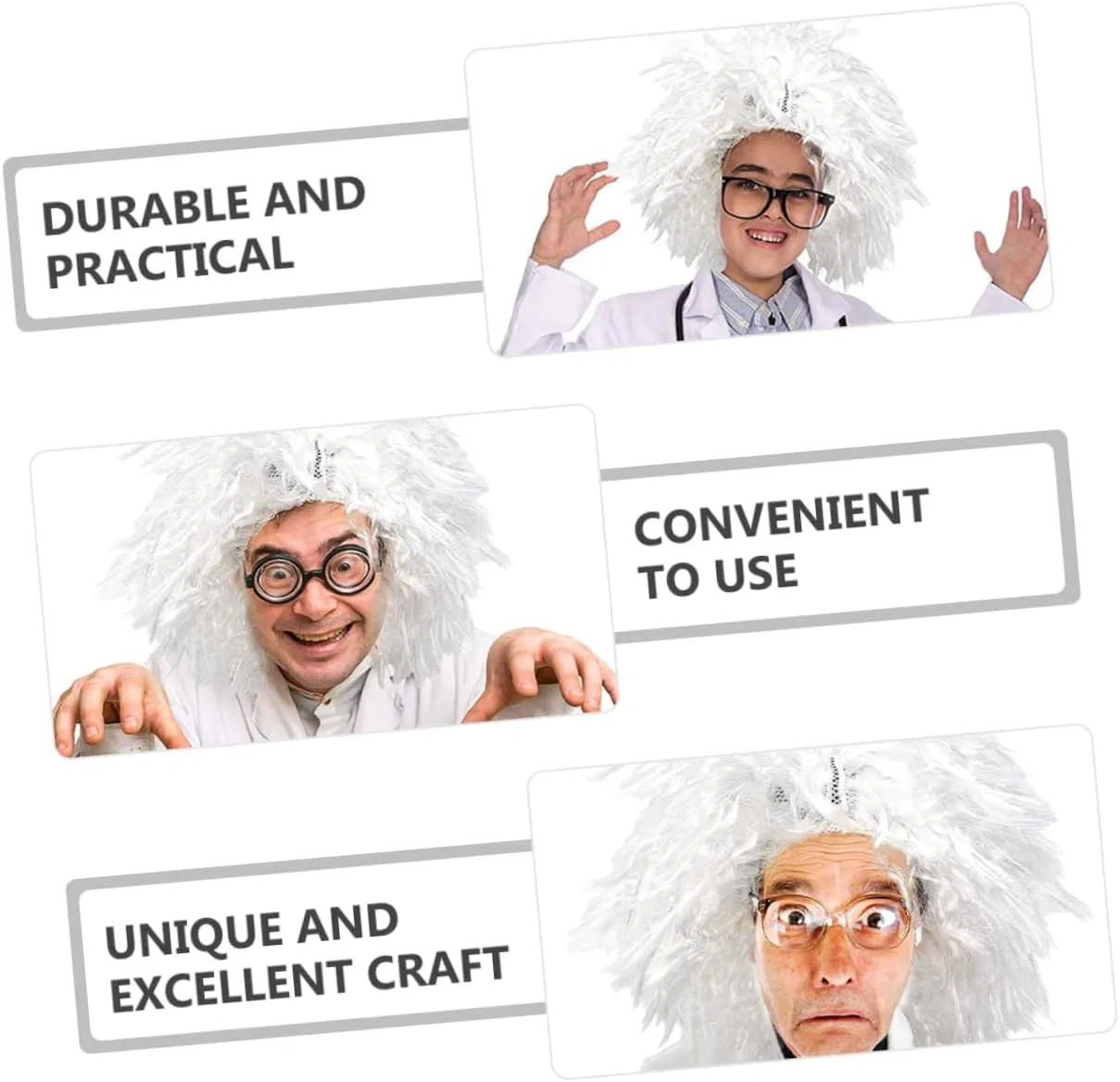 Парик FOMIYES для ученого — фото 4