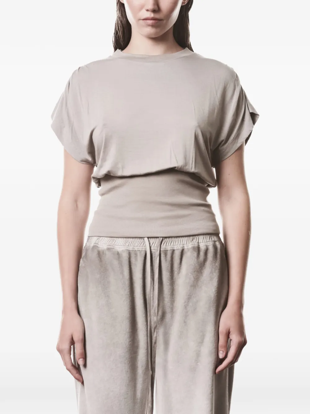 

Собранная (драпированная) футболка Thom Krom, серый