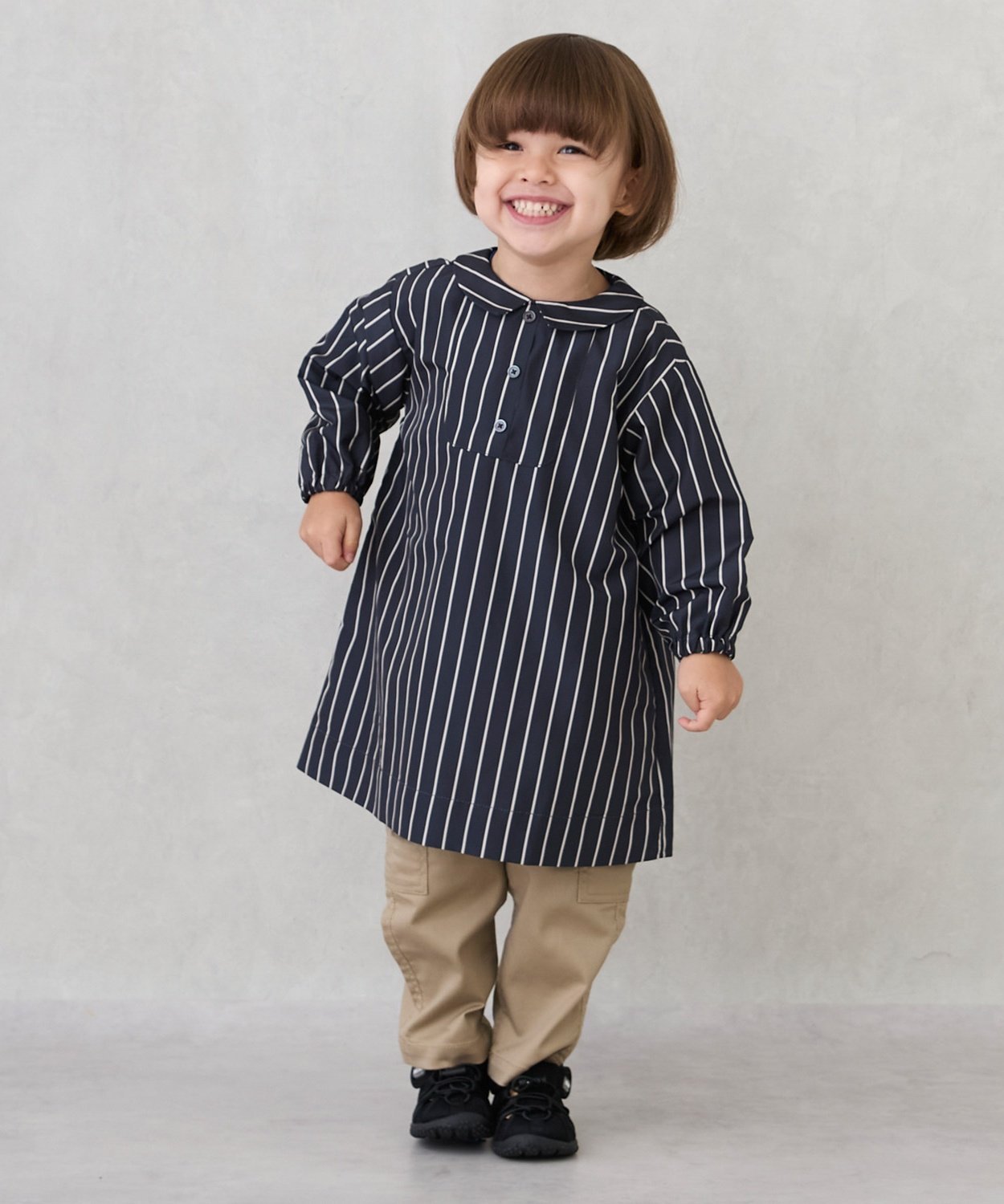 Фартук-рубашка/L Petit main, Navy blue