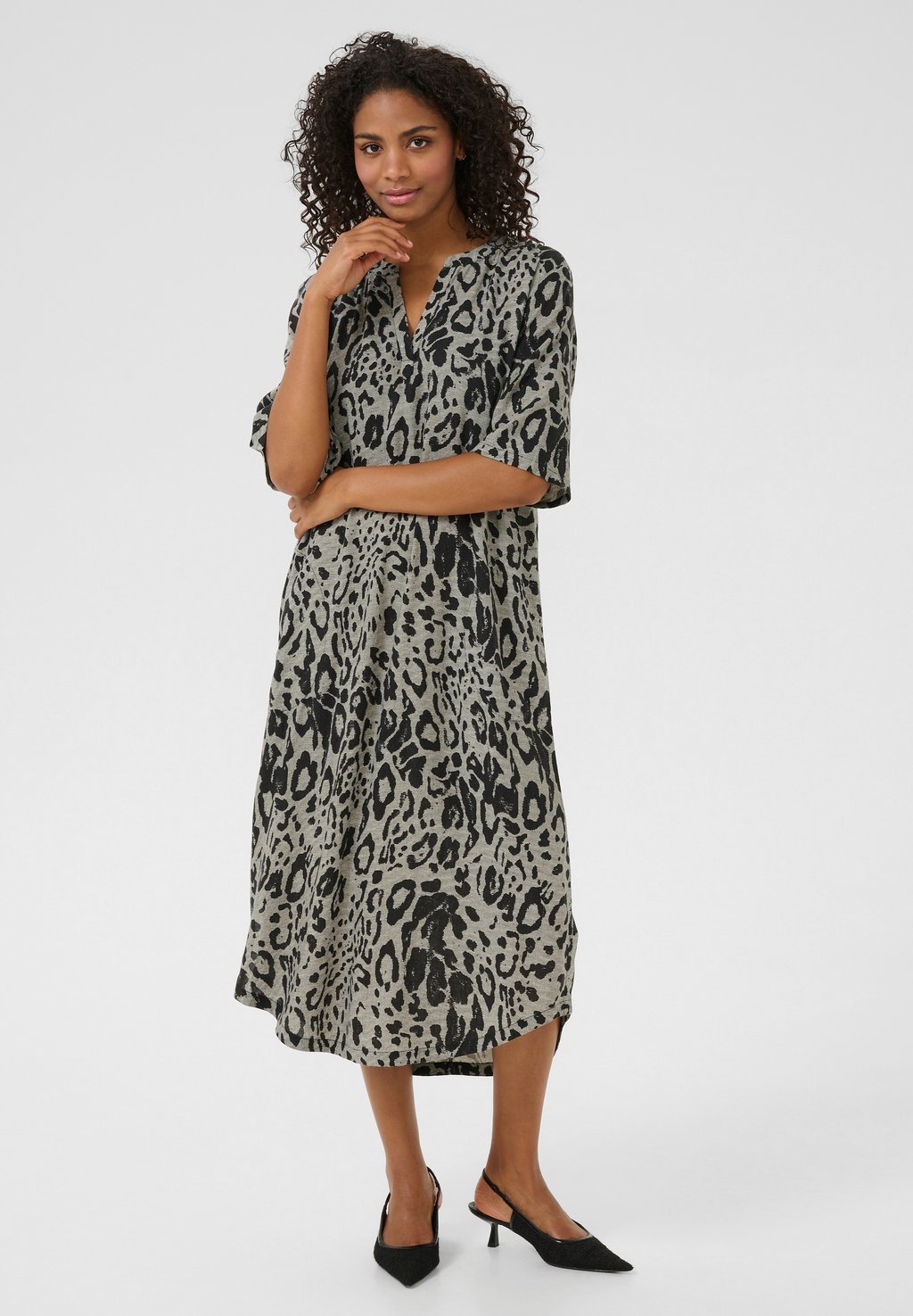 

Повседневное платье MILIA KAFTAN Kaffe, серый