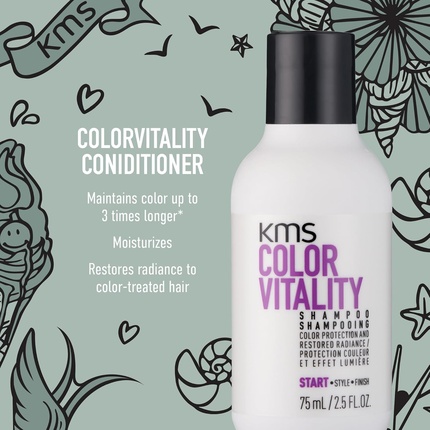 Дорожный набор Color Vitality с шампунем и кондиционером 75 мл KMS — фото 3