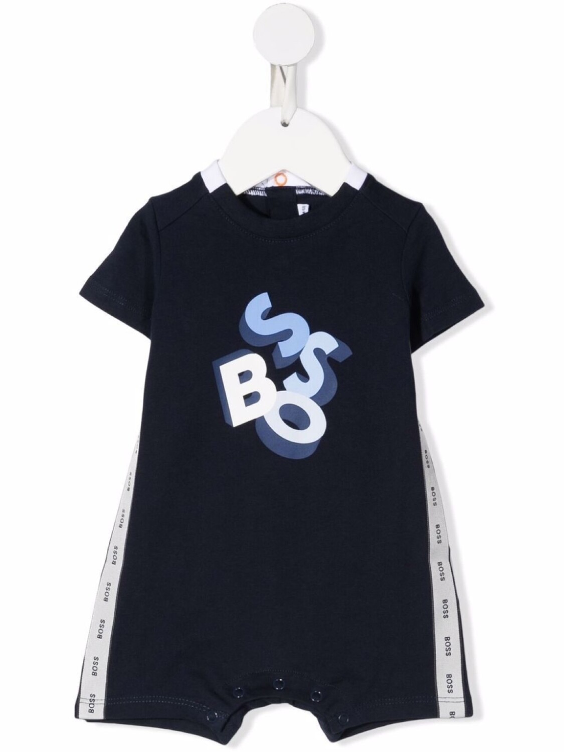 

Ромпер с логотипом BOSS Kidswear, синий
