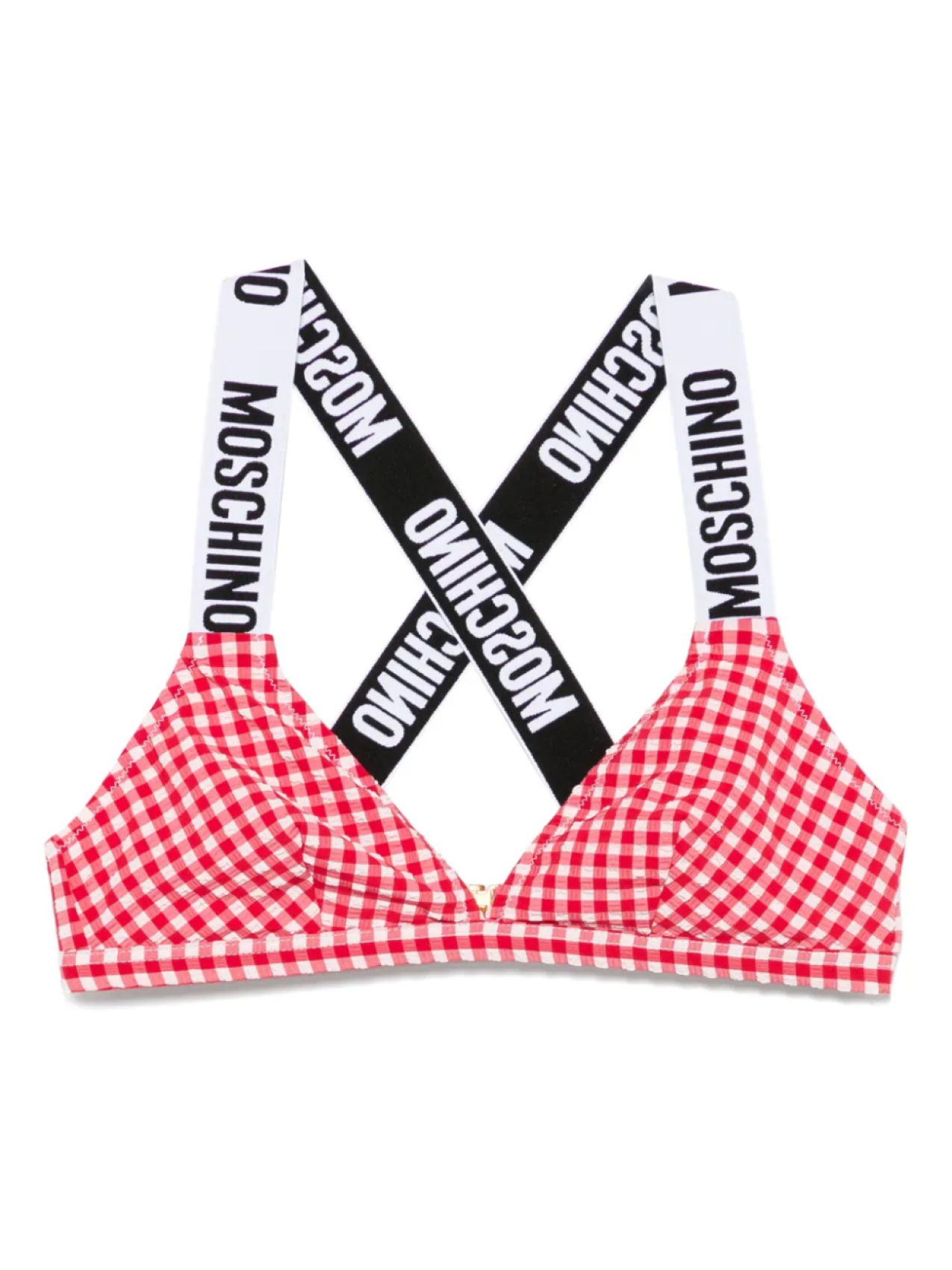 

Moschino топ бикини в клетку гингем, красный