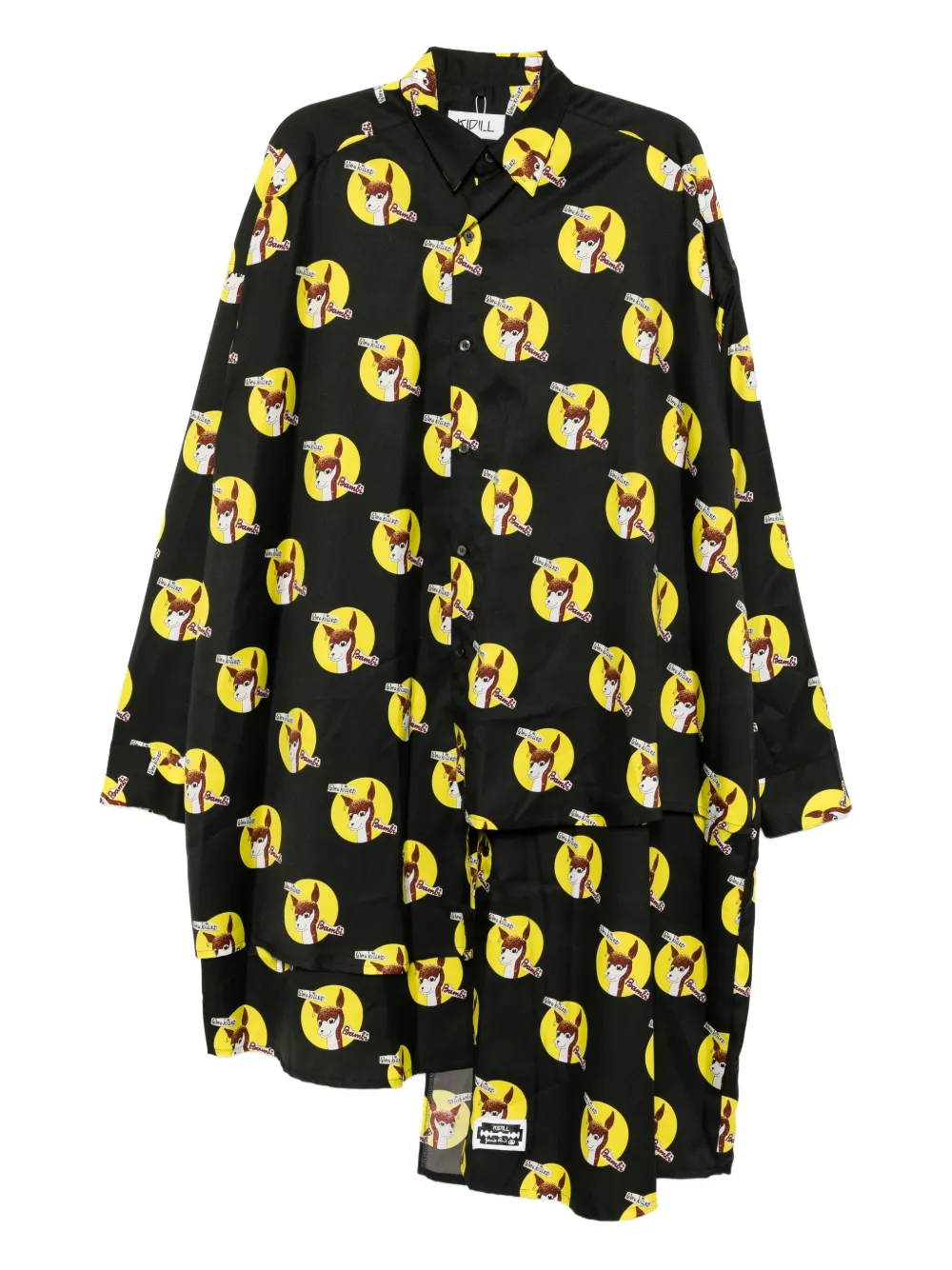 

Длинная рубашка из коллаборации с Jamie Reid Kidill, черный