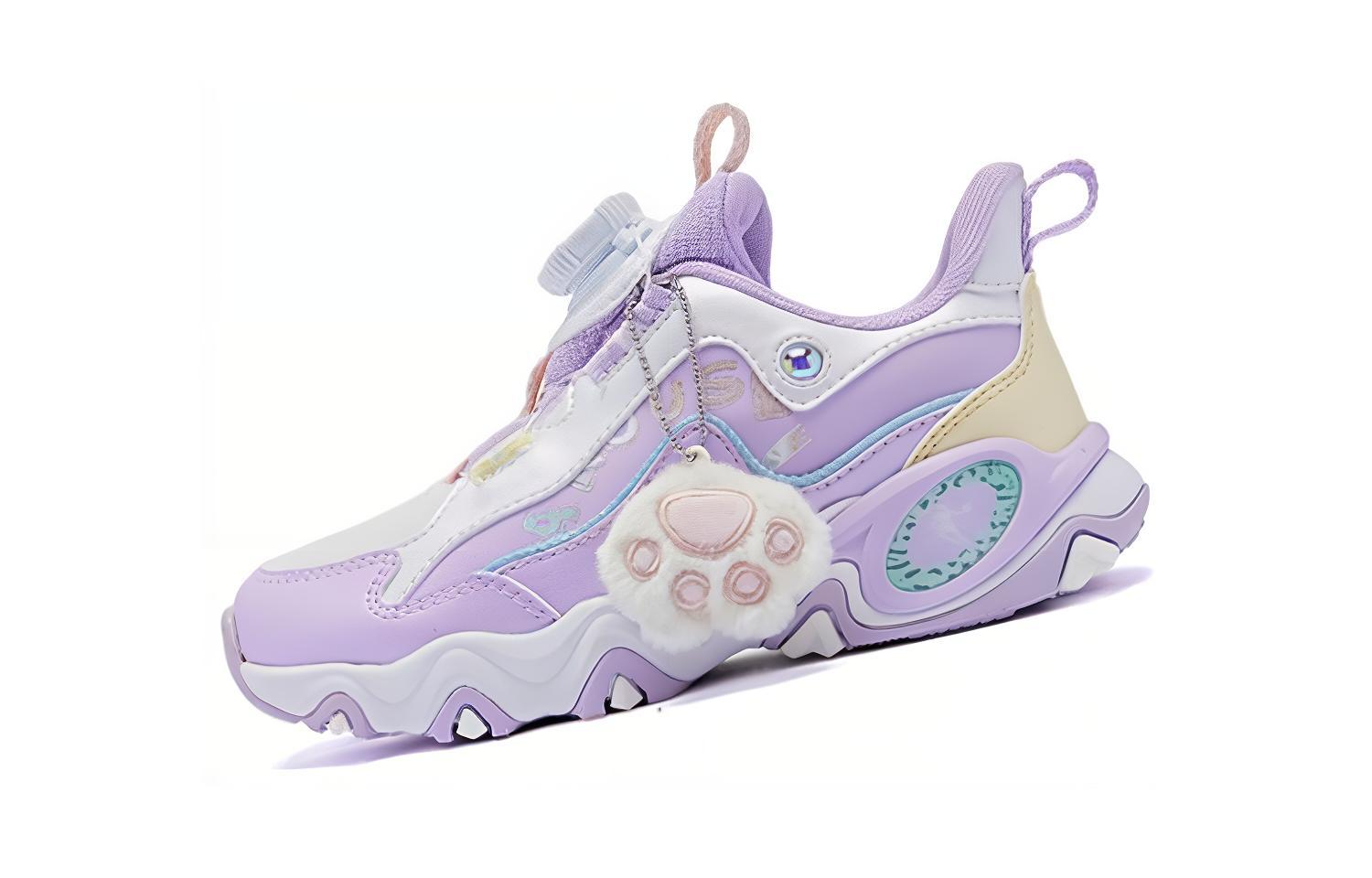 

QIAODAN Детские кроссовки Lingxi Purple с амортизацией для детей 3–7 лет