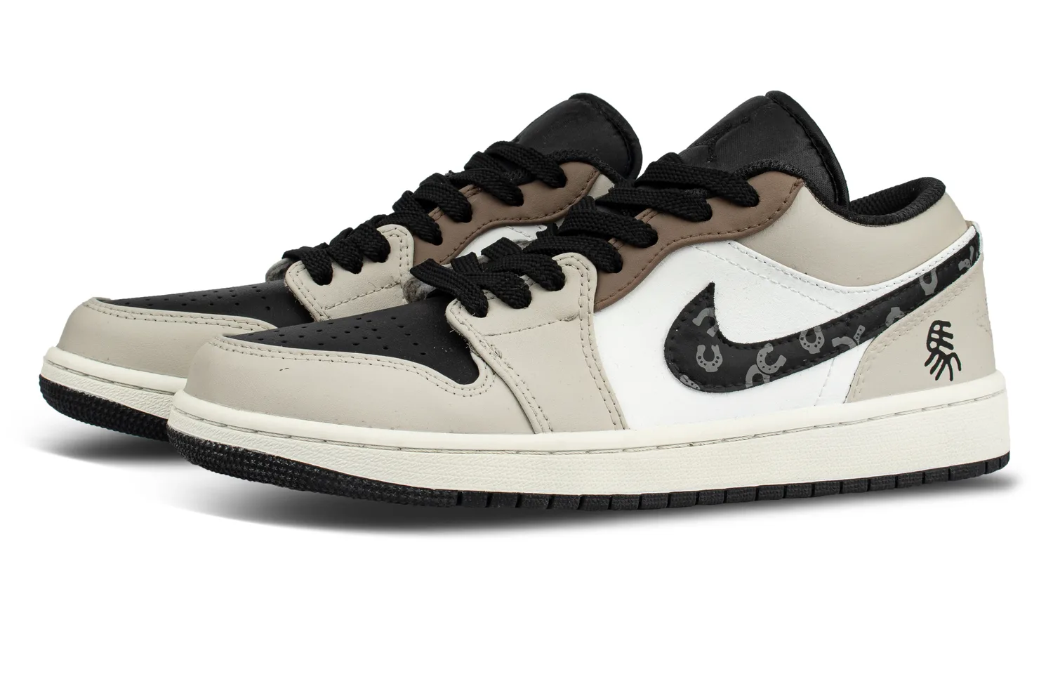 Jordan Air 1 Vintage Кроссовки для баскетбола Unisex Brown White Black — фото 4