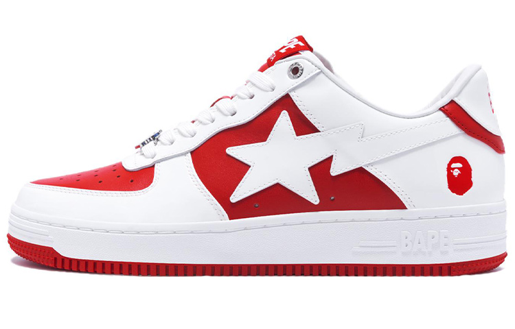 

Кроссовки BAPE A BATHING APE Bape Sta Low #6 Red, черный