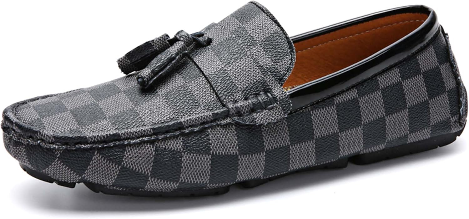 

Мужские пенни-лоферы с модными кисточками, деловые повседневные и туфли, дышащие, для ходьбы, работы, конференций, служебной формы, банкетов, свадебных костюмов, платьев, вождения, кожаные туфли Generic, серый