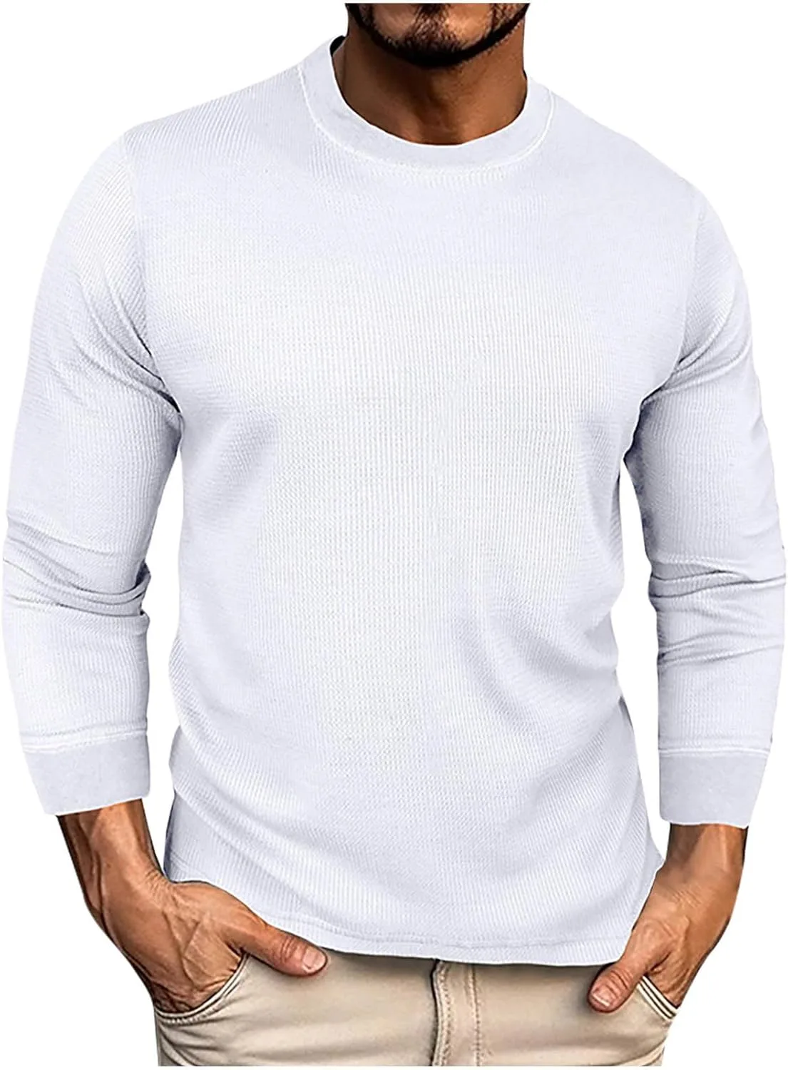 Футболка для мужчин Long Sleeve Slim Fit