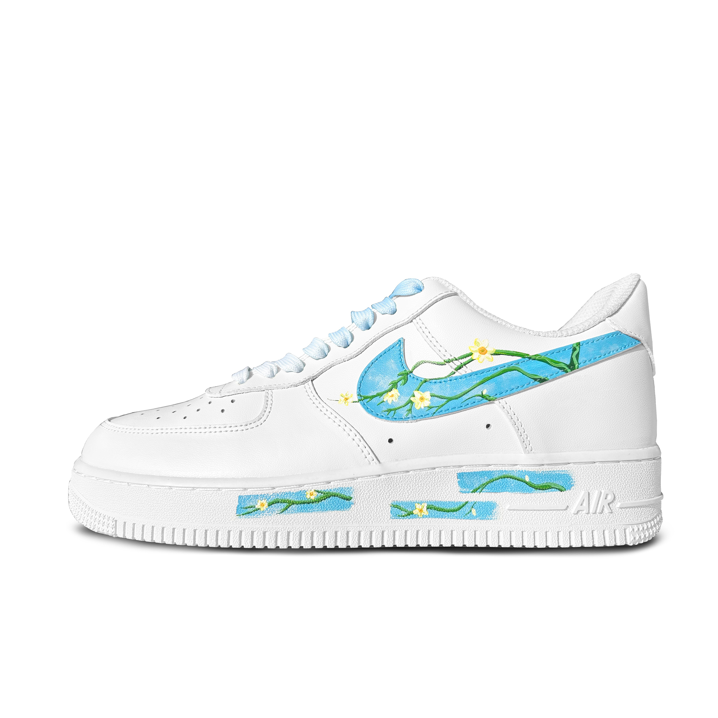 

Кроссовки Nike Air Force 1 Skateboard Shoes Women's Low-Top Blue