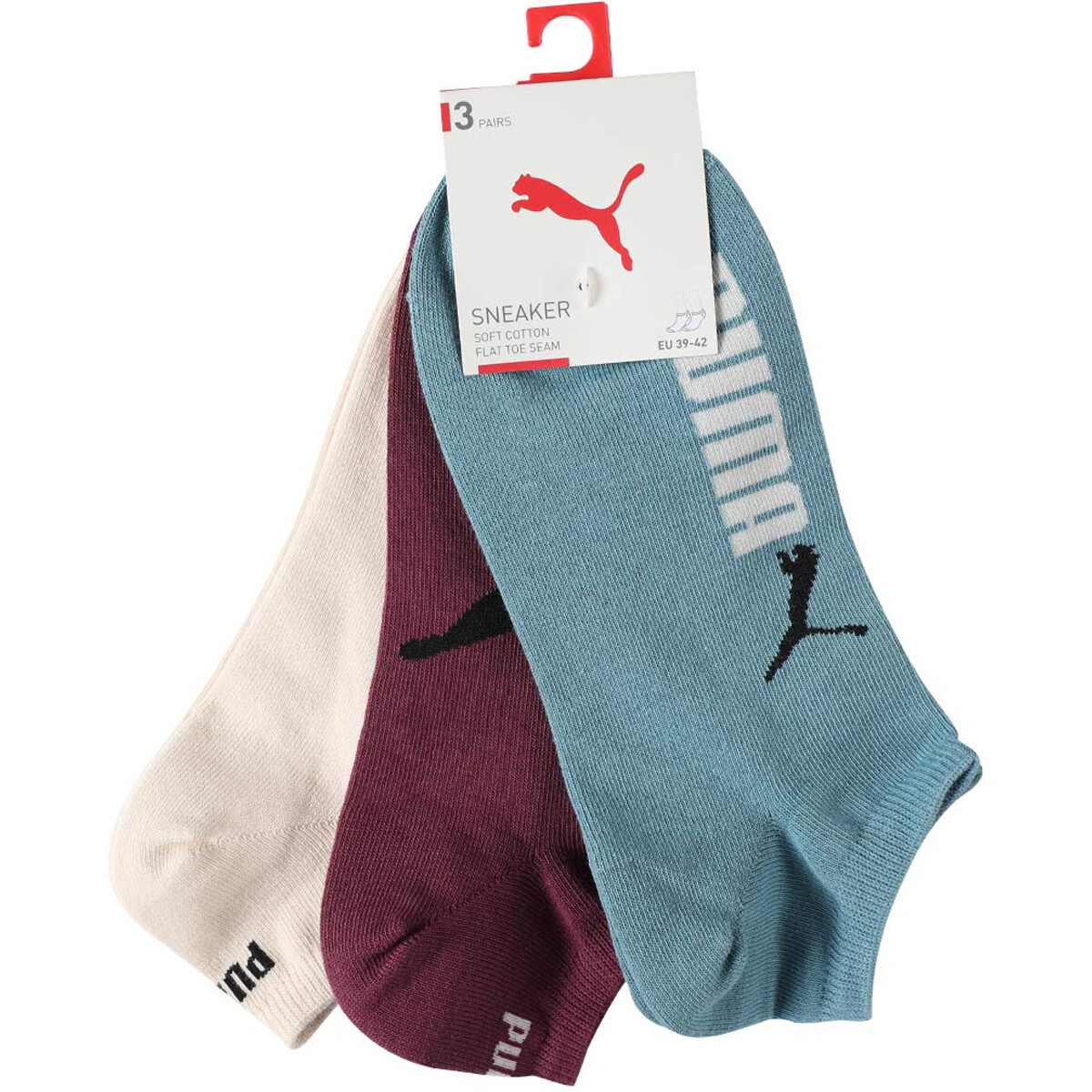 

Носки унисекс Puma, цвет Blue/purple/beige