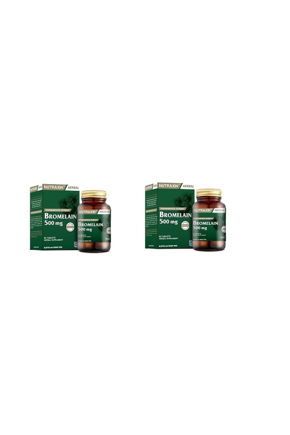 

Nutraxin Бромелайн 60 таблеток*2