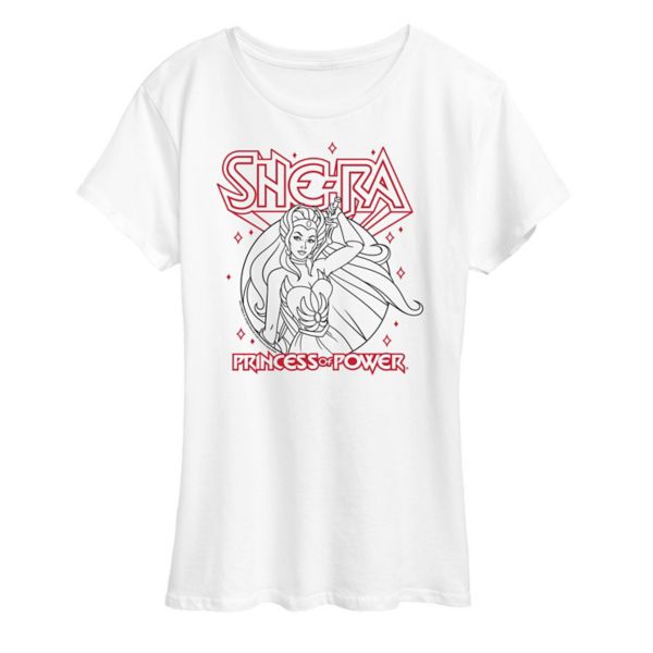 

Женская футболка с графическим рисунком She-Ra Licensed Character, белый