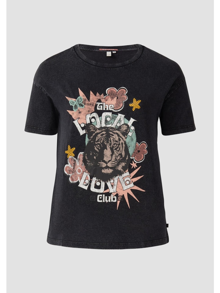 

Футболка в цвете 99D0_black QS, Черный, Футболка в цвете 99D0_black QS