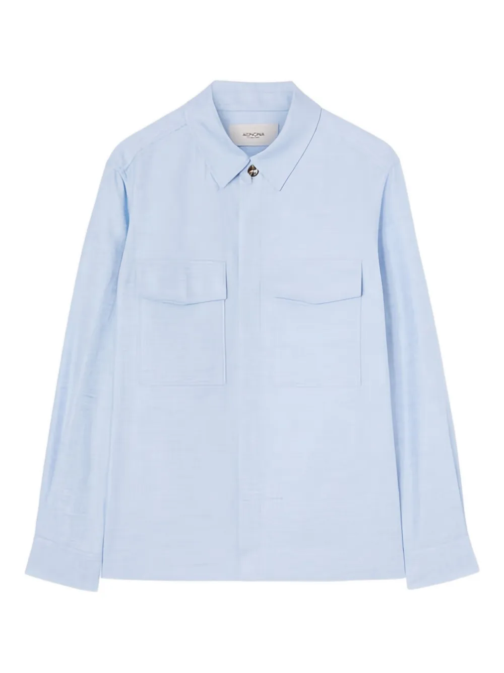 

Льняная рубашка Agnona, синий