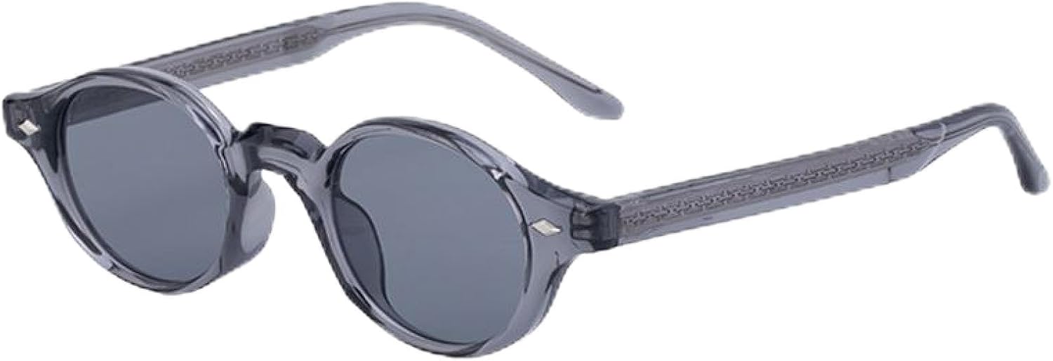 

Солнцезащитные очки в тонкой круглой оправе для мужчин и женщин, роскошные, в стиле стимпанк, для вождения, отдыха на природе, ретро-панк, с защитой от УФ-излучения UV400 TVTBBVV, C4gray