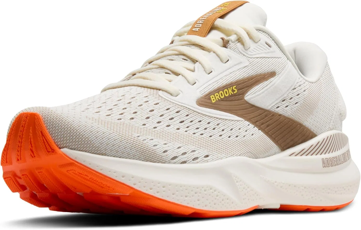 Мужские беговые кроссовки Brooks Adrenaline GTS 24 с поддерживающей подошвой, Coconut Portabella Orange