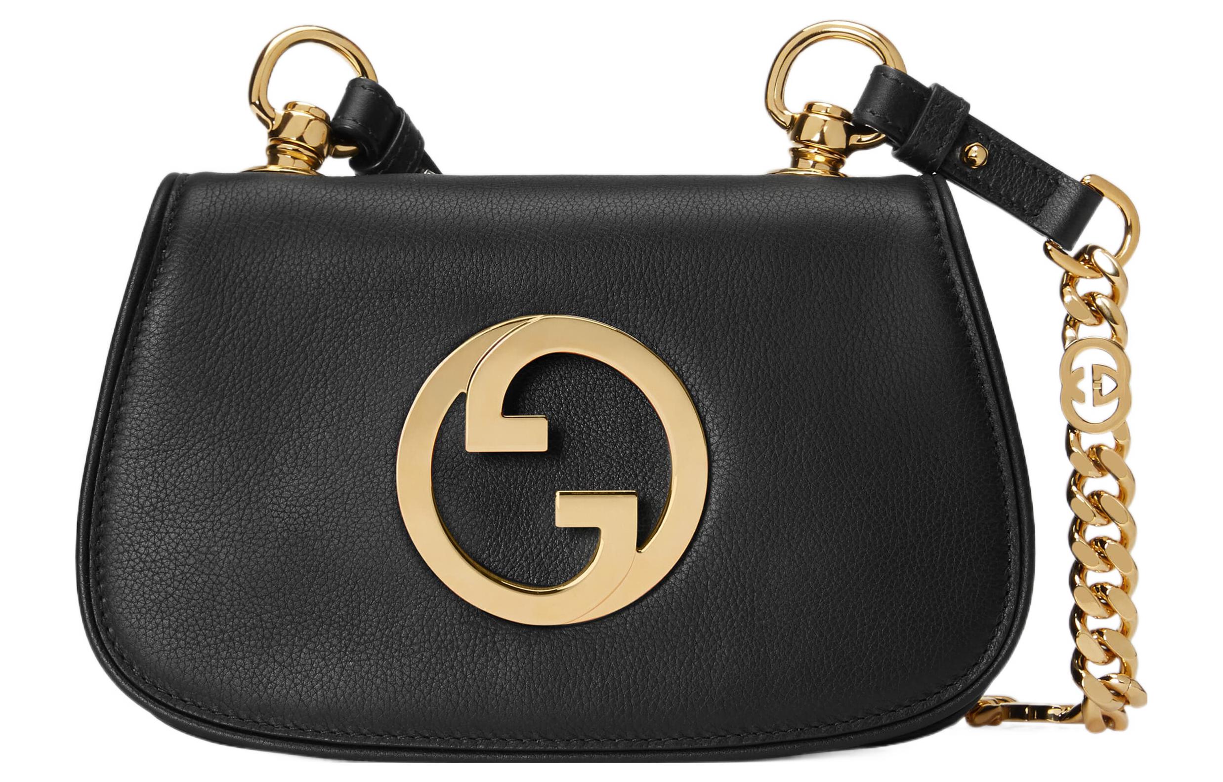 

GUCCI Кожаная сумка Blondie через плечо, мини-кроссбоди для женщин black