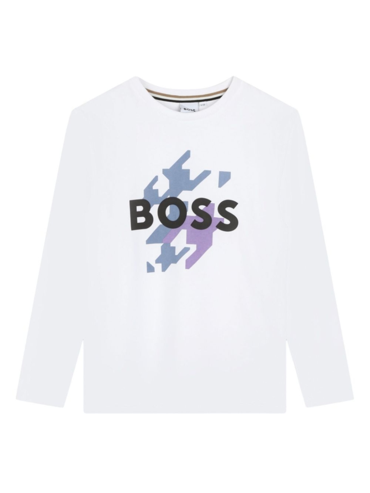 

Футболка из хлопка с логотипом BOSS Kidswear, белый