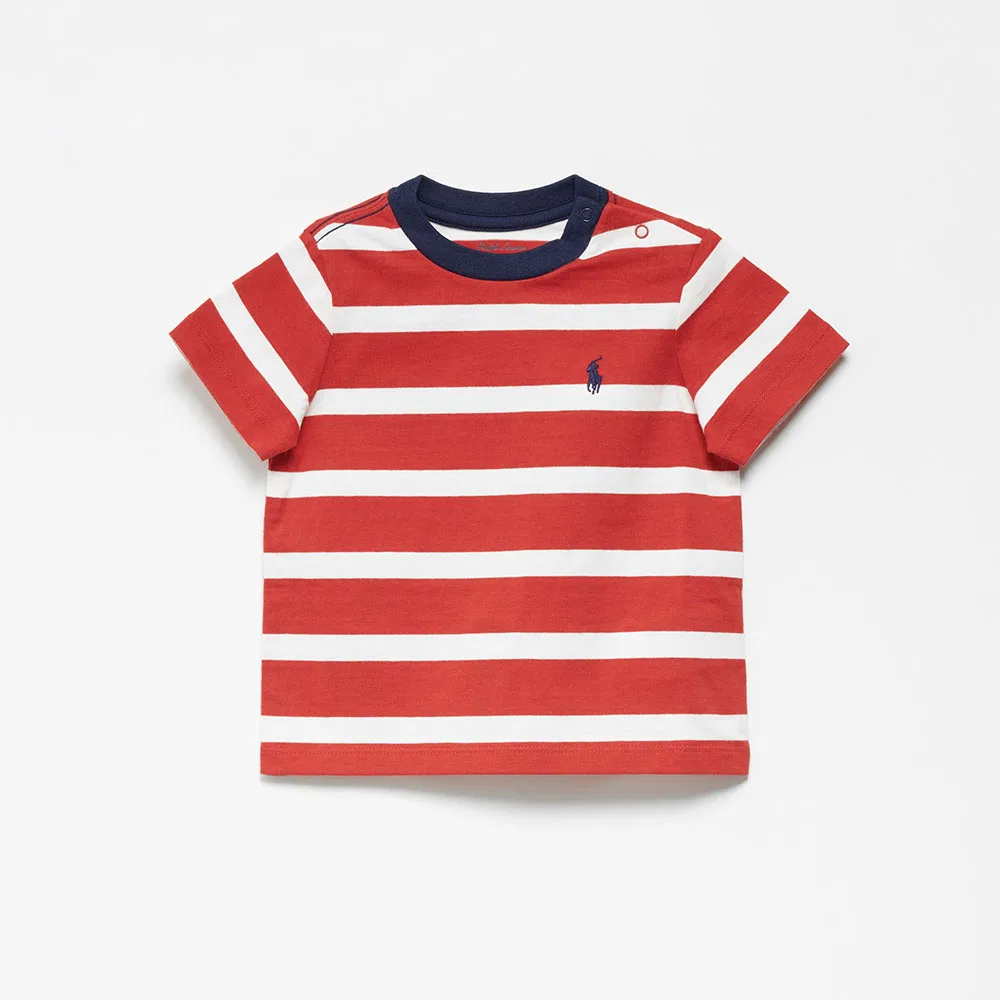 Детская футболка Polo Ralph Lauren Children с кольцевым воротником, красная