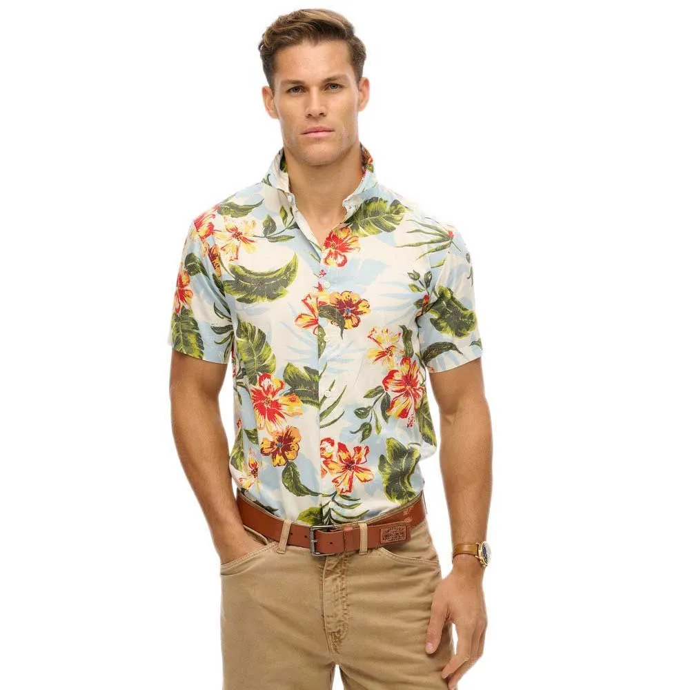

Рубашка с коротким рукавом Superdry Hawaiian Print, разноцветный