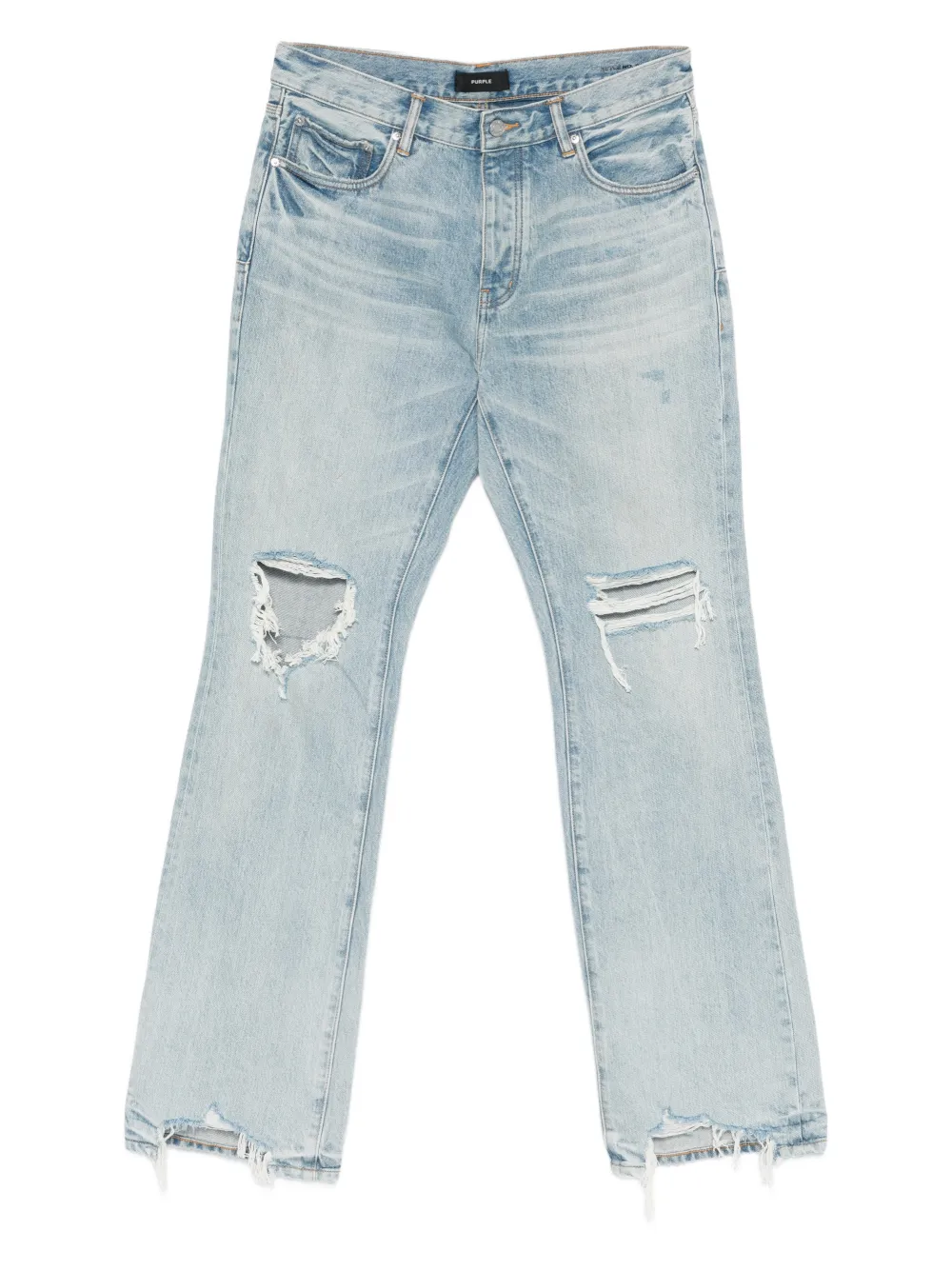 

Джинсы Lucca с потертостями и рваными деталями Purple Brand, синий