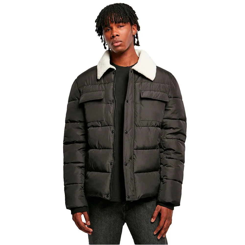 

Куртка Urban Classics Sherpa Collar padded, черный