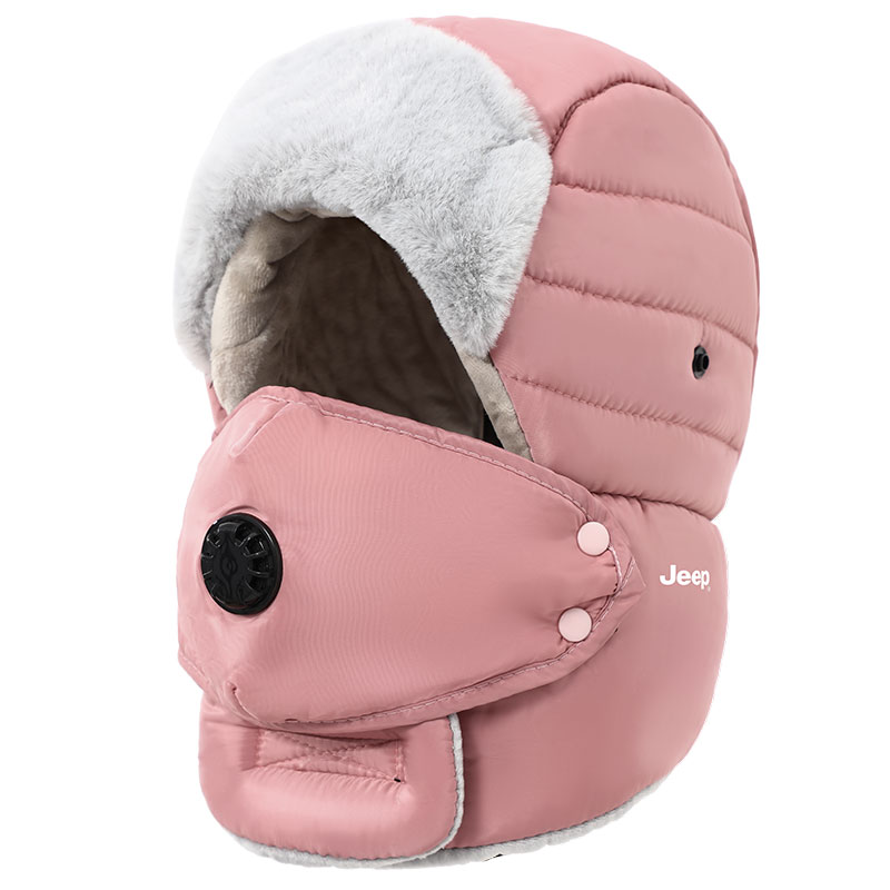 

Утепленная шапка-ушанка Unisex Jeep, розовый