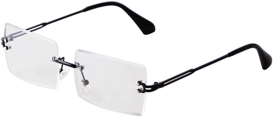 

Солнцезащитные очки без оправы, прямоугольной формы, 2027 год, для женщин и мужчин, градиентные, с защитой от УФ-излучения UV400, винтажные, для путешествий MTZJH, C10