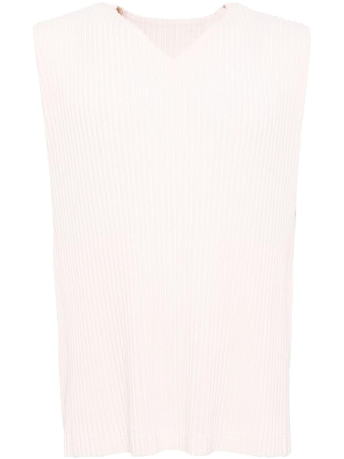 

Homme Plissé Issey Miyake плиссированный топ August без рукавов, розовый