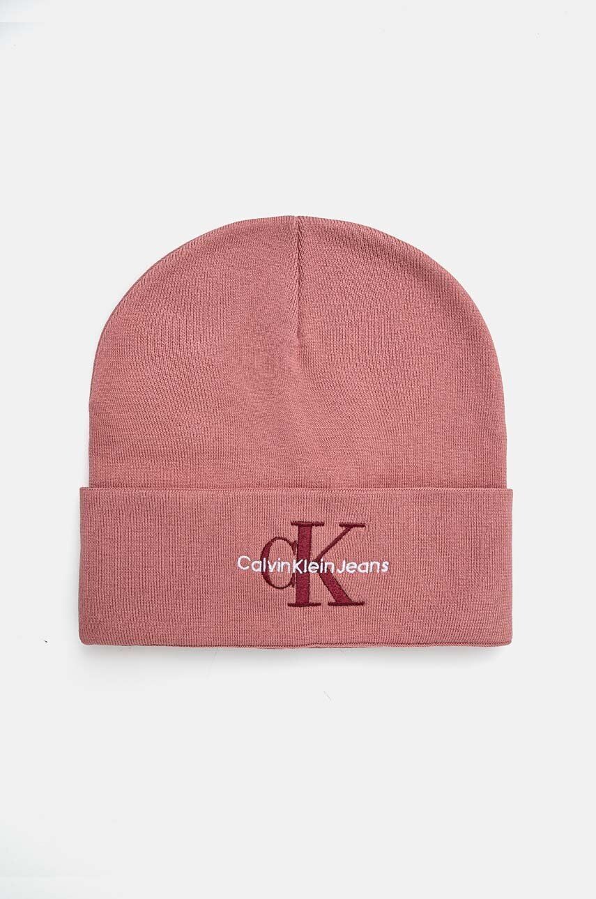 

Хлопковая кепка Calvin Klein Jeans, розовый