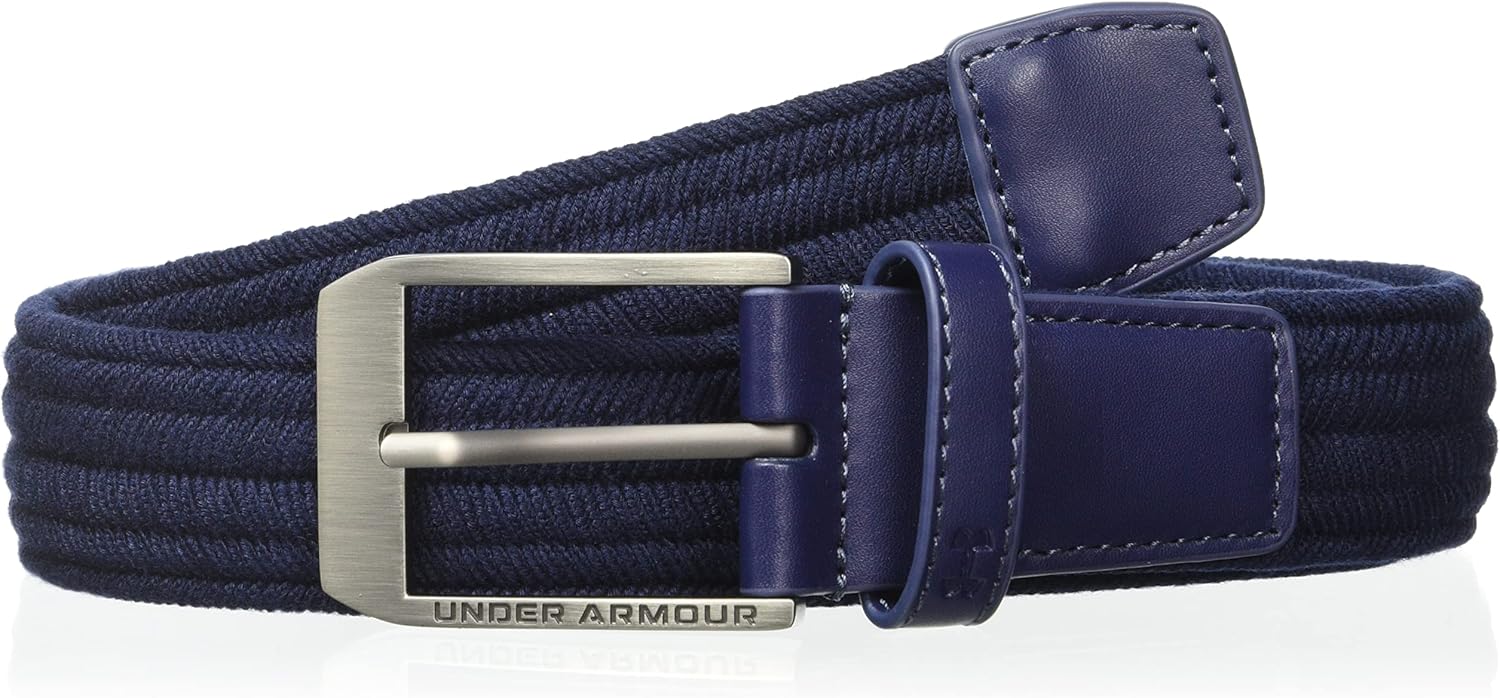 

Under Armour мужской плетеный пояс для гольфа, (410) Midnight Navy/Midnight Navy