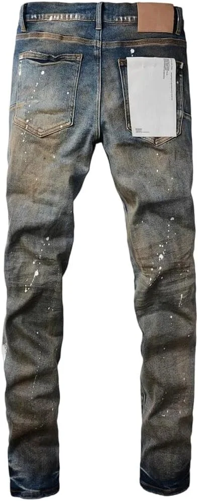 Джинсы skinny distressed, 9012