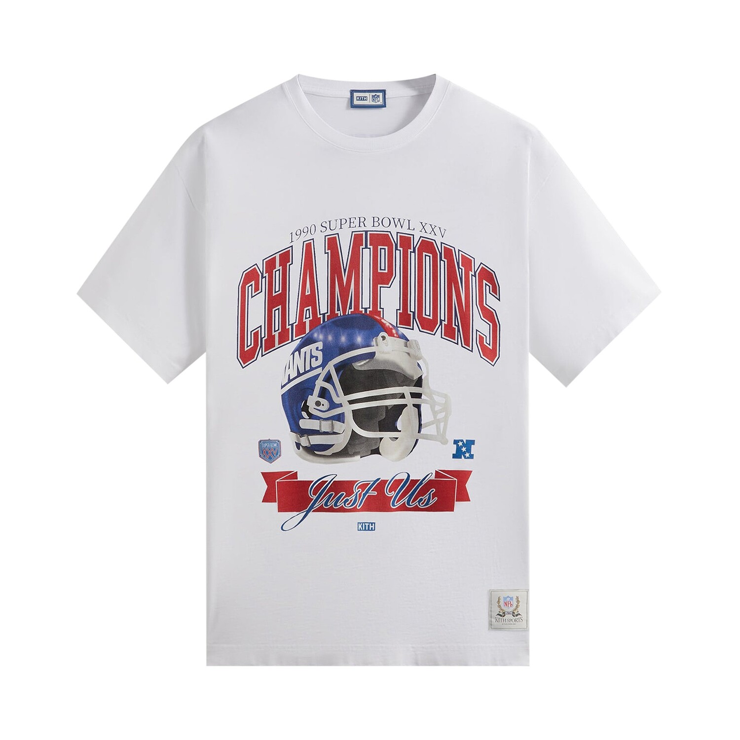 

Kith For The NFL: винтажная футболка Giants Superbowl, цвет белый, Белый;серый, Kith For The NFL: винтажная футболка Giants Superbowl, цвет белый