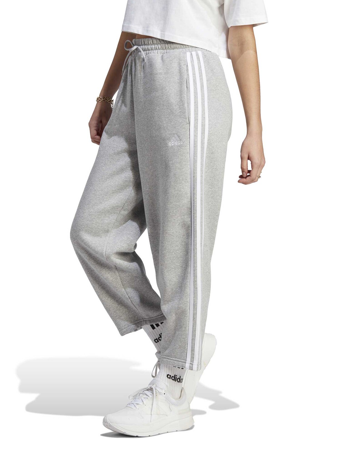 

Спортивные брюки Adidas Sportswear Essentials 3-S Open Hem Fleece, серый