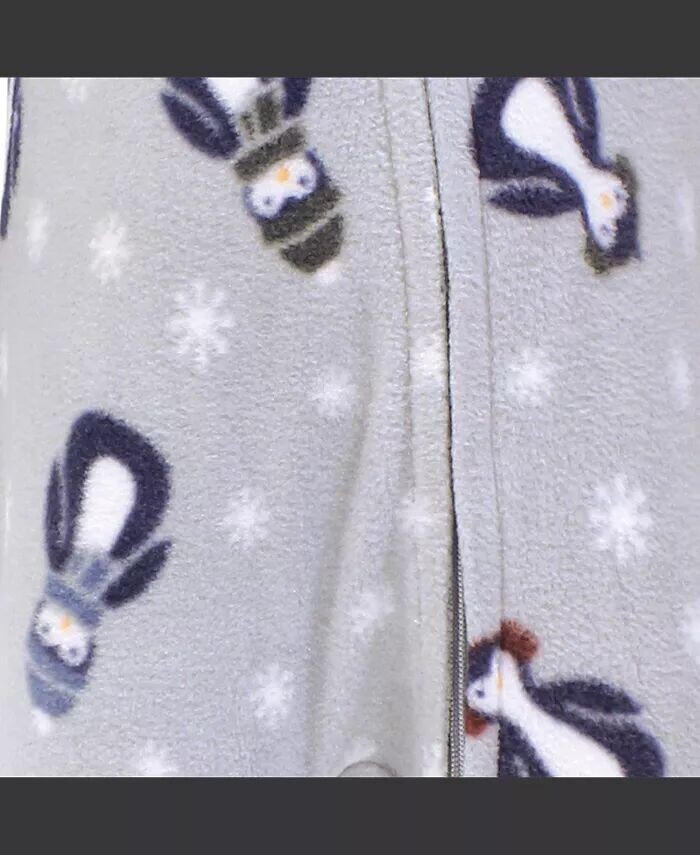 Флисовая куртка на молнии для маленьких мальчиков Sleep and Play, 2 шт., Blue Penguin Hudson Baby, синий — фото 2