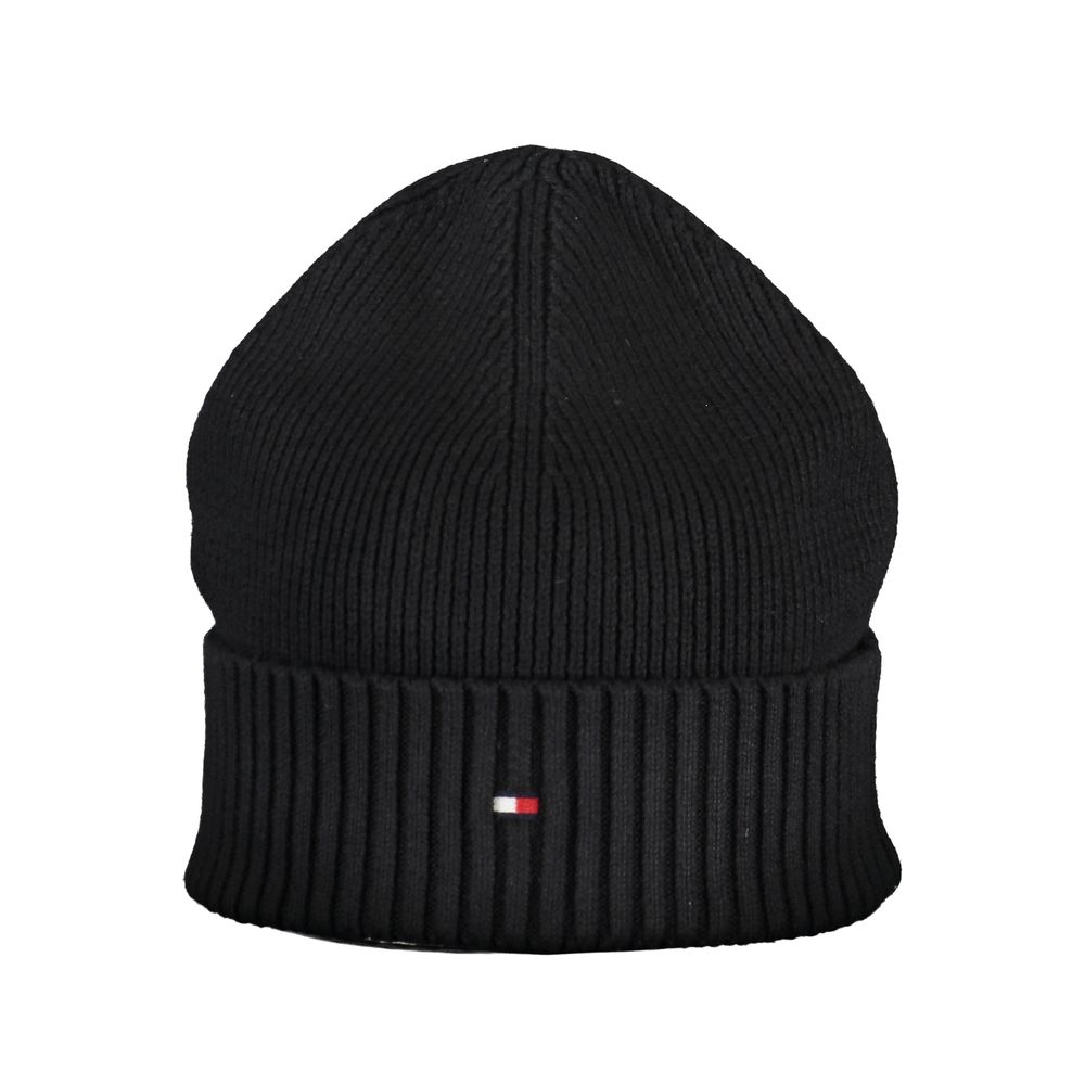 

Черная хлопковая шапка унисекс Tommy Hilfiger