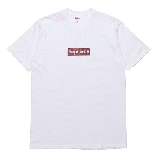 

Футболка ss19 x swarovski box logo tee bogot Supreme, белый