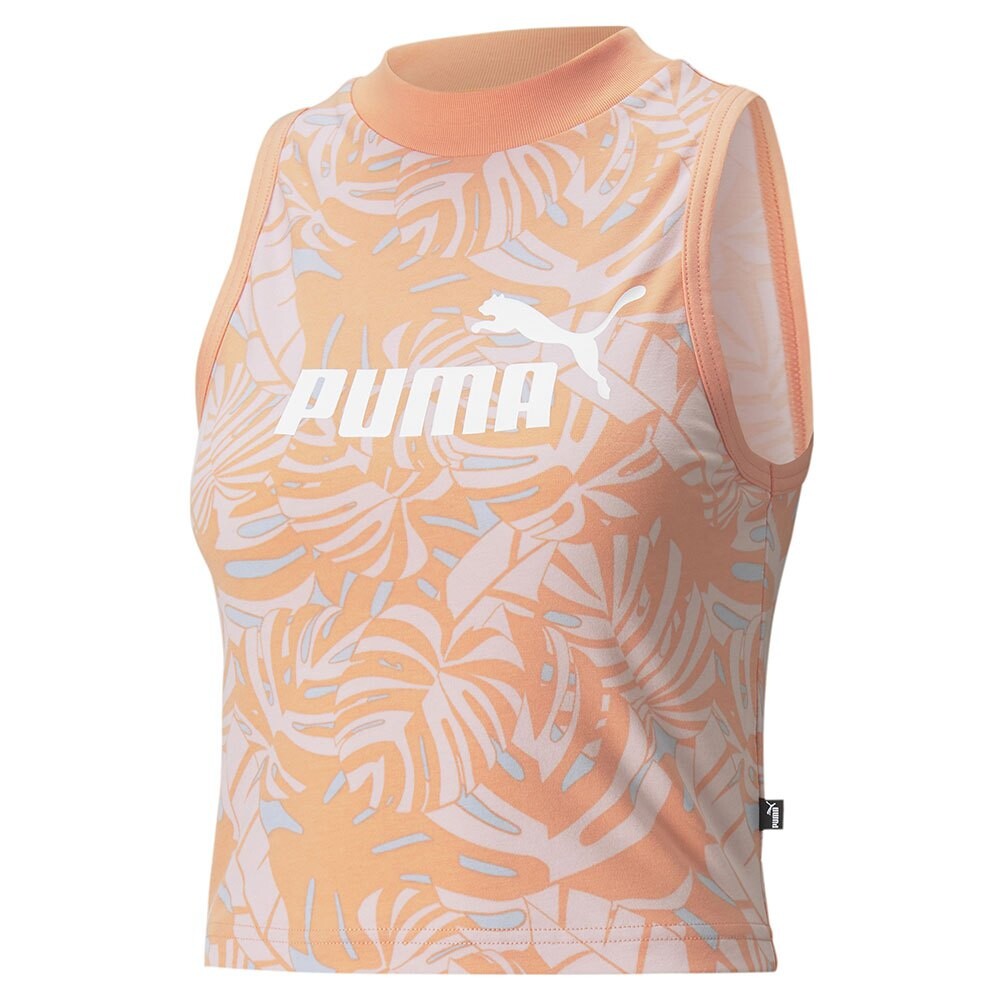 

Футболка без рукавов Puma Floral Vibes Aop High Neck, розовый