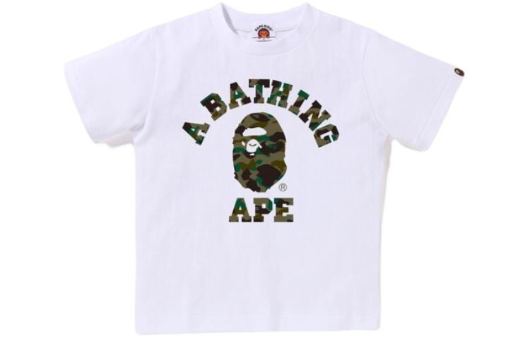 

Детская футболка A Bathing Ape, черный/зеленый