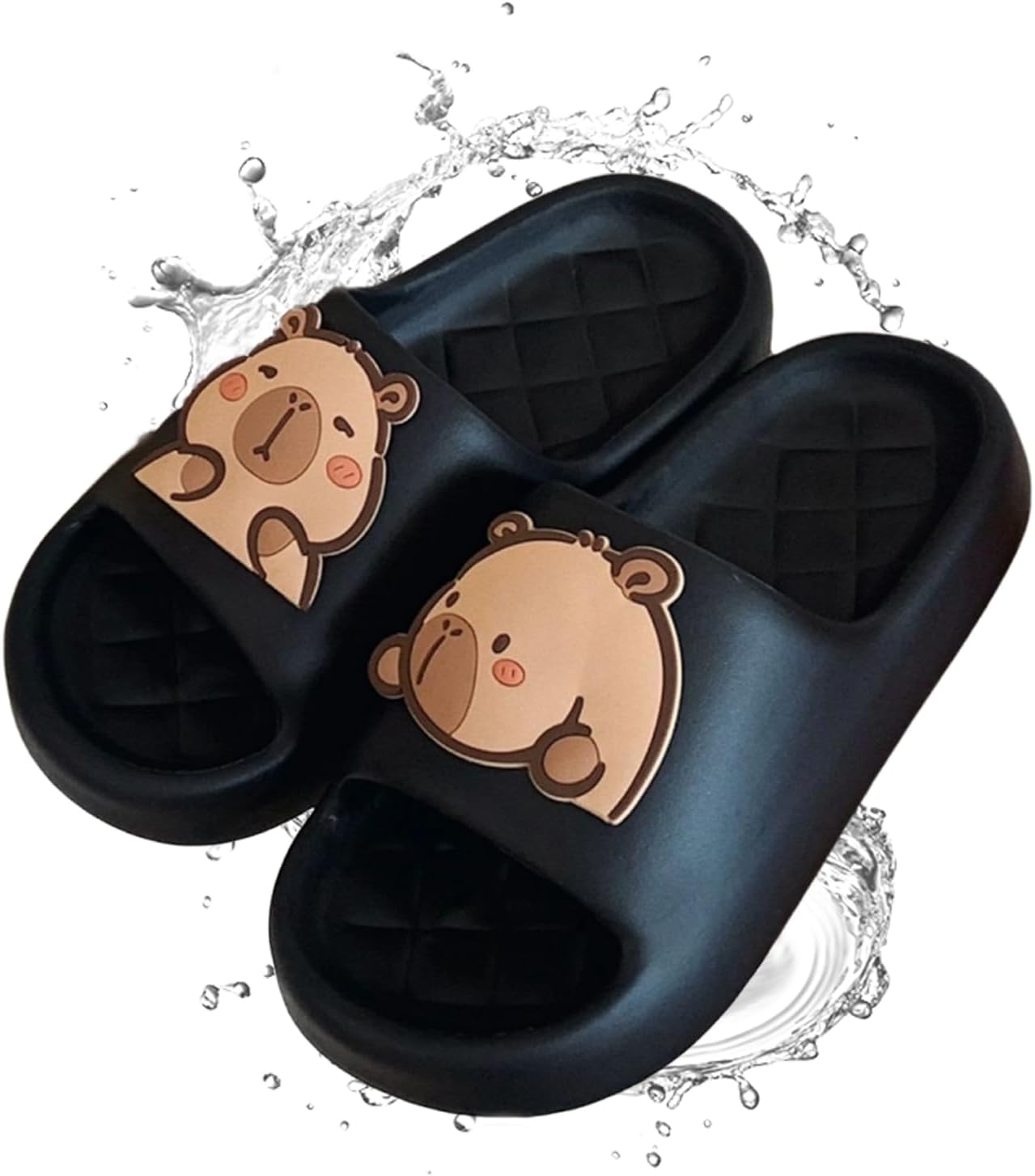 

Тапочки с капибарой, летние милые тапочки с капибарой для женщин и мужчин, удобные, забавные, с животной тематикой Generic, D