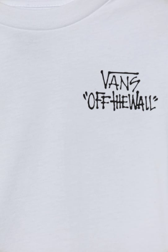 Детская хлопковая футболка Stomper SS Vans, белый — фото 3