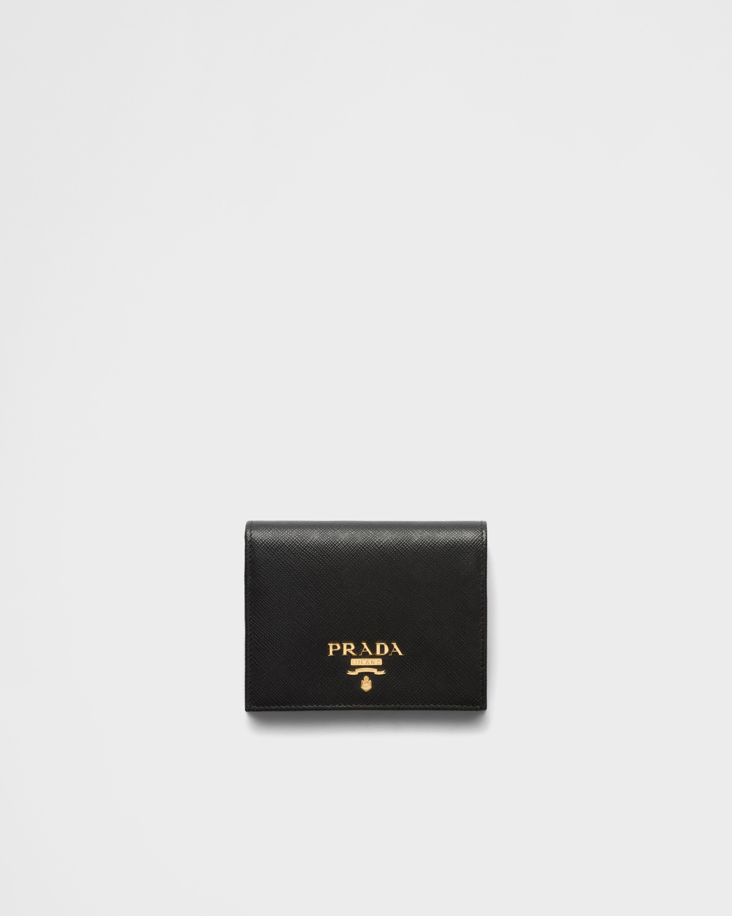 

Маленький кошелек из сафьяновой кожи Prada, черный