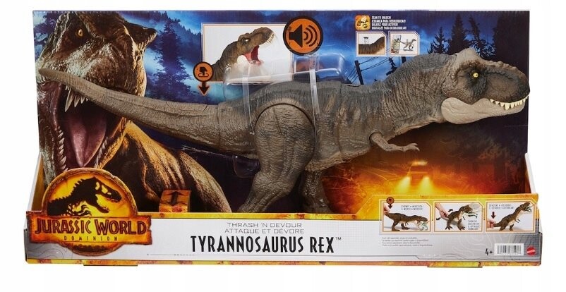 

Мир Юрского периода Доминион, динозавр, Тираннозавр Рекс, Hdy55 Mattel