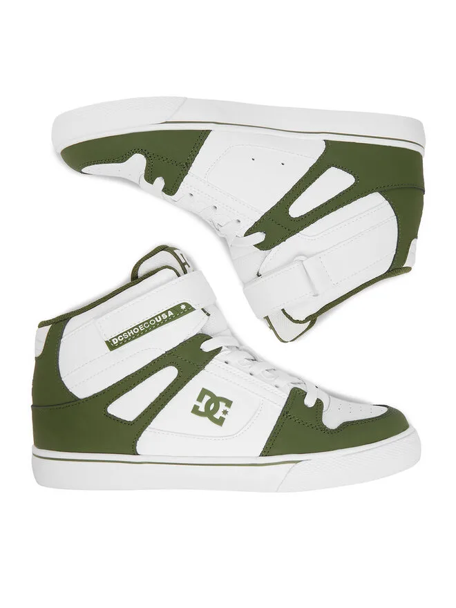 DC Shoes Кроссовки EO-PURE HI TOP EV BOYS DC01795301 белые — фото 4